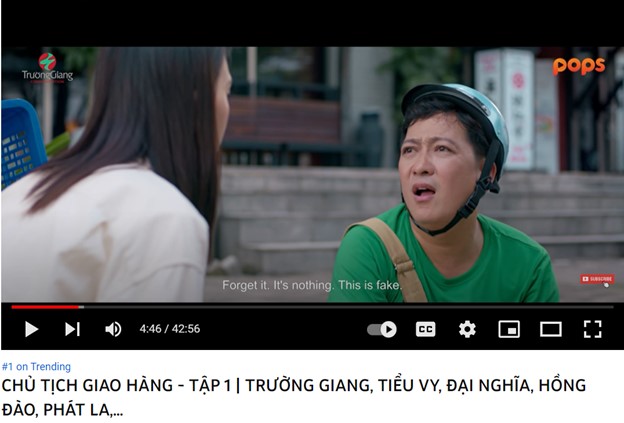 Phim do Trường Giang và POPS hợp tác sản xuất vào top trending YouTube Việt Nam
